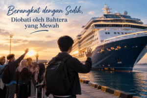 BERANGKAT DENGAN SEDIH, DI OBATI OLEH BAHTERA YANG MEWAH